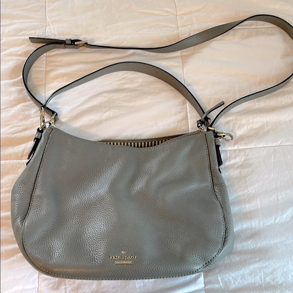 Kate Spade Pebble Gray Shoulder Bag